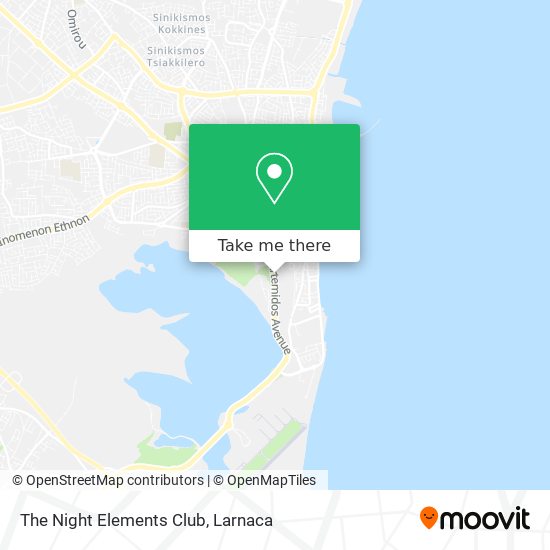 The Night Elements Club map