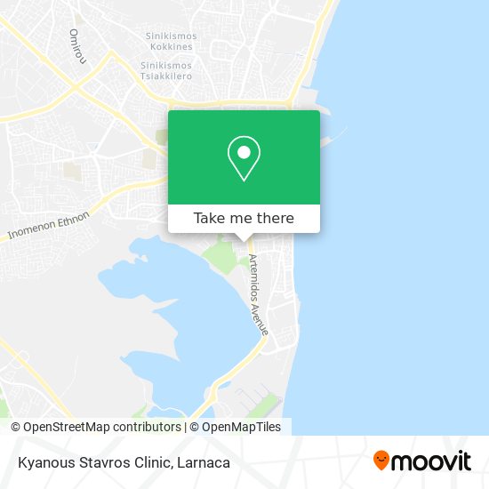 Kyanous Stavros Clinic map