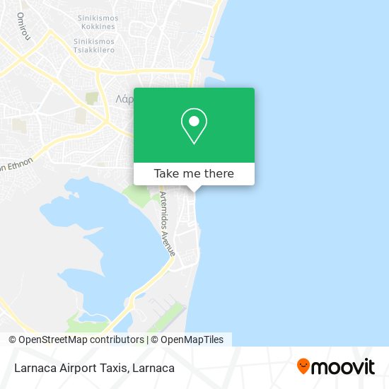 Larnaca Airport Taxis map