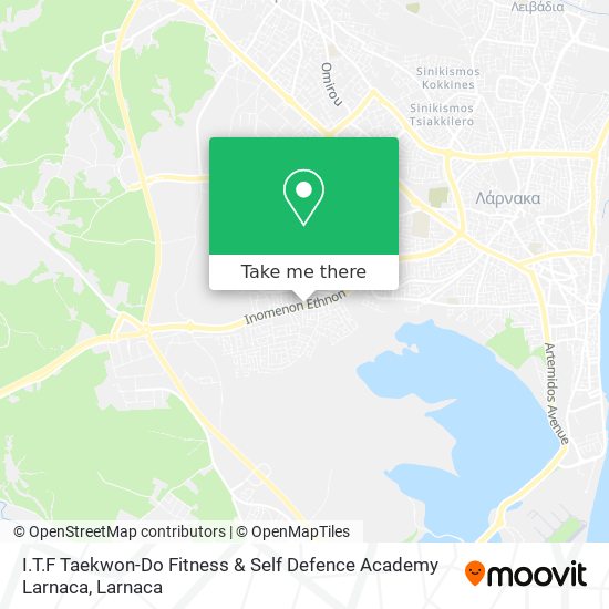 I.T.F Taekwon-Do Fitness & Self Defence Academy Larnaca map