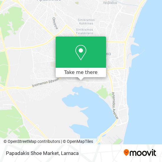 Papadakis Shoe Market map