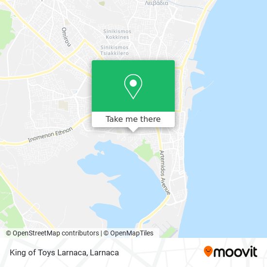 King of Toys Larnaca map