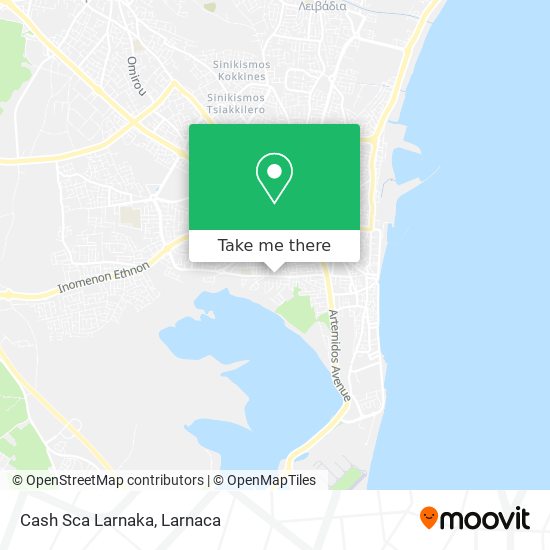 Cash Sca Larnaka map