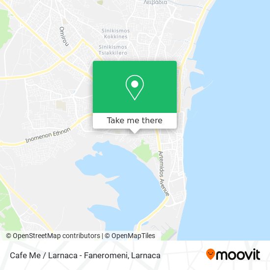 Cafe Me / Larnaca - Faneromeni χάρτης