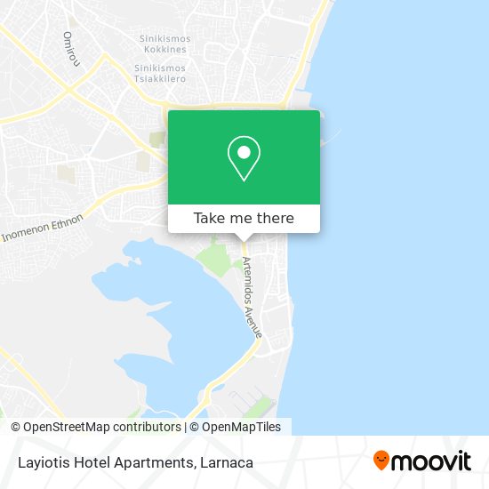 Layiotis Hotel Apartments χάρτης