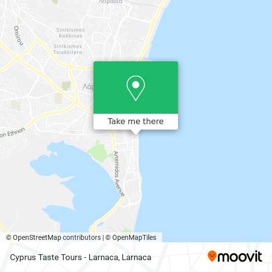 Cyprus Taste Tours - Larnaca χάρτης