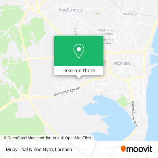 Muay Thai Ninos Gym map