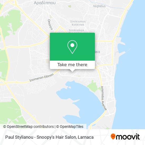 Paul Stylianou - Snoopy's Hair Salon map
