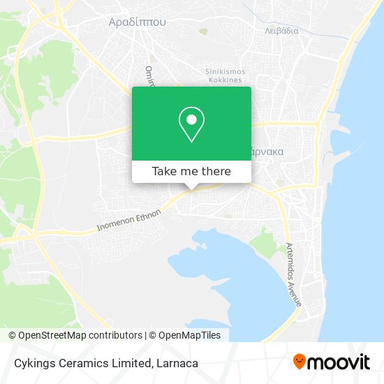 Cykings Ceramics Limited map