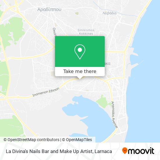 La Divina's Nails Bar and Make Up Artist map