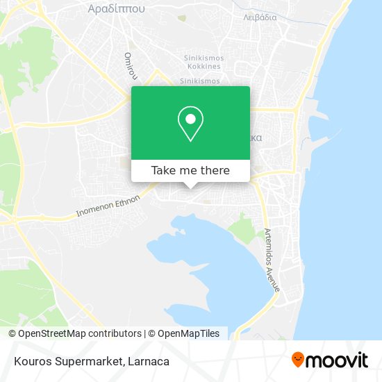 Kouros Supermarket χάρτης