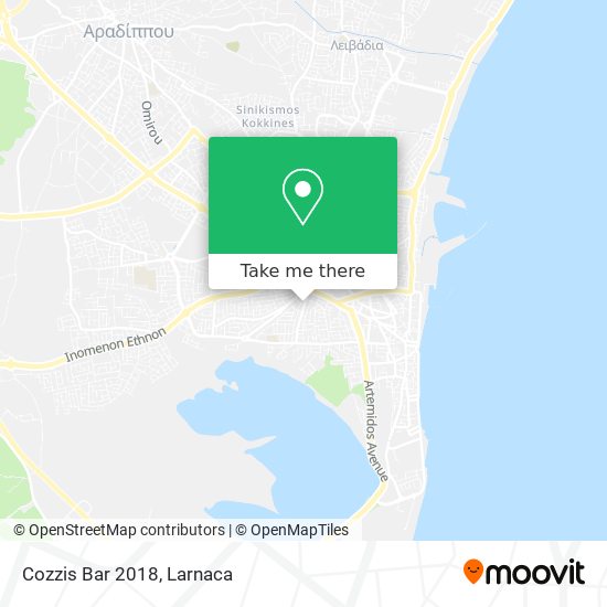 Cozzis Bar 2018 map