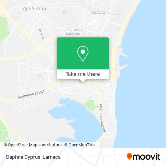 Daphne Cyprus map