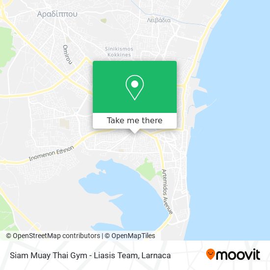 Siam Muay Thai Gym - Liasis Team χάρτης