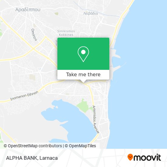 ALPHA BANK map