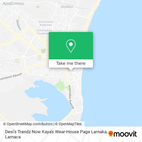 Desi's Trendz Now Kaya's Wear-House Page Larnaka map