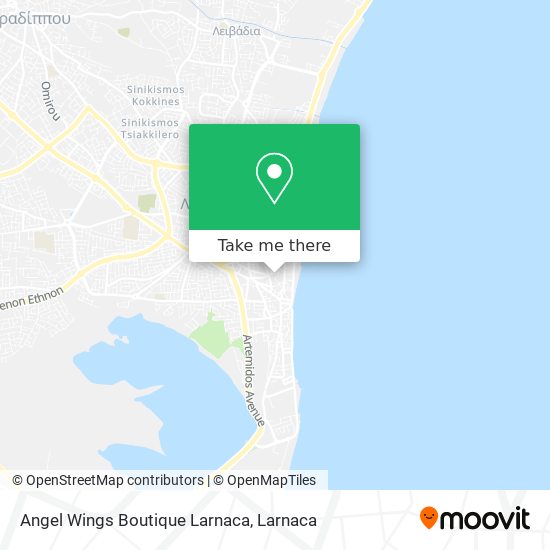 Angel Wings Boutique Larnaca χάρτης
