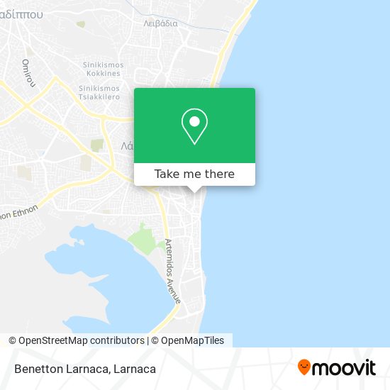 Benetton Larnaca χάρτης