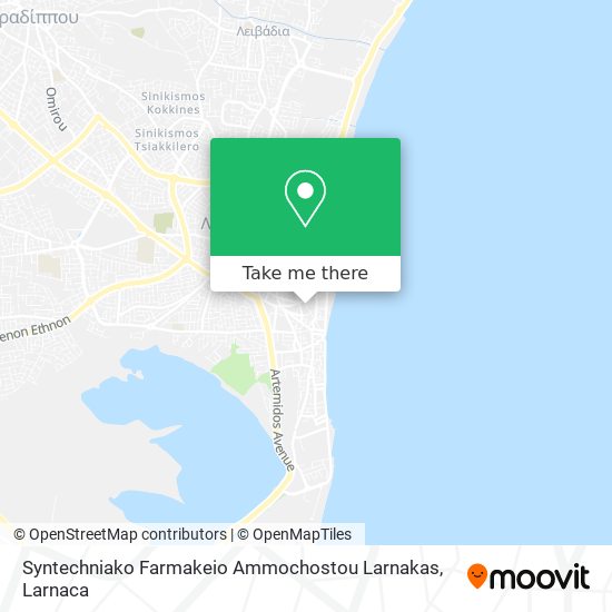 Syntechniako Farmakeio Ammochostou Larnakas χάρτης