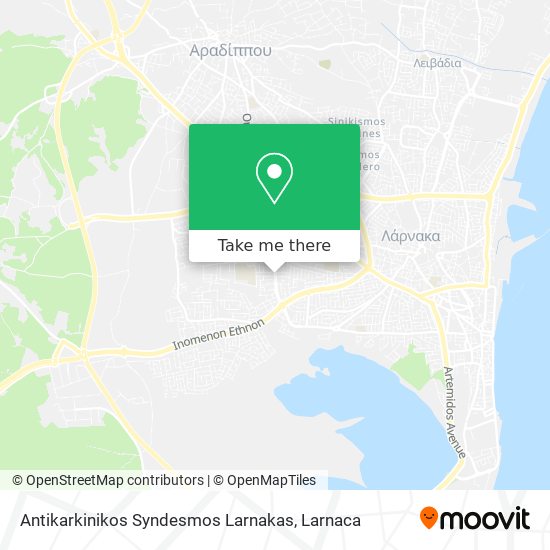 Antikarkinikos Syndesmos Larnakas χάρτης