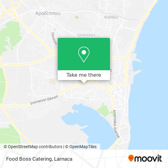 Food Boss Catering map