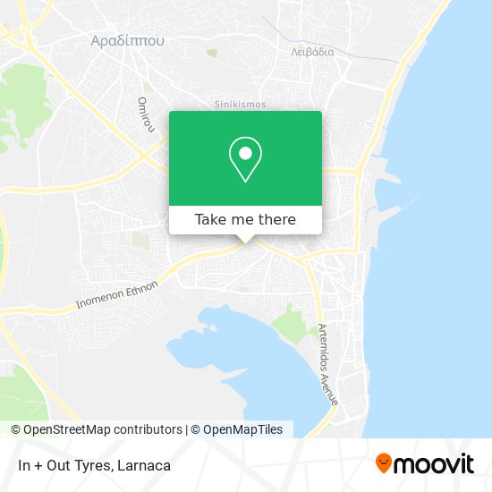 In + Out Tyres map