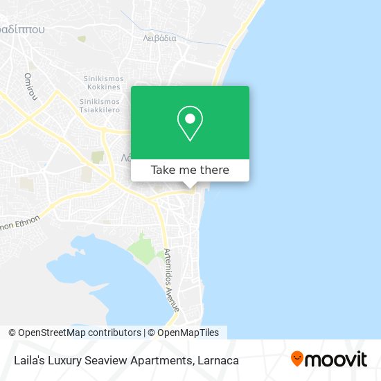 Laila's Luxury Seaview Apartments χάρτης