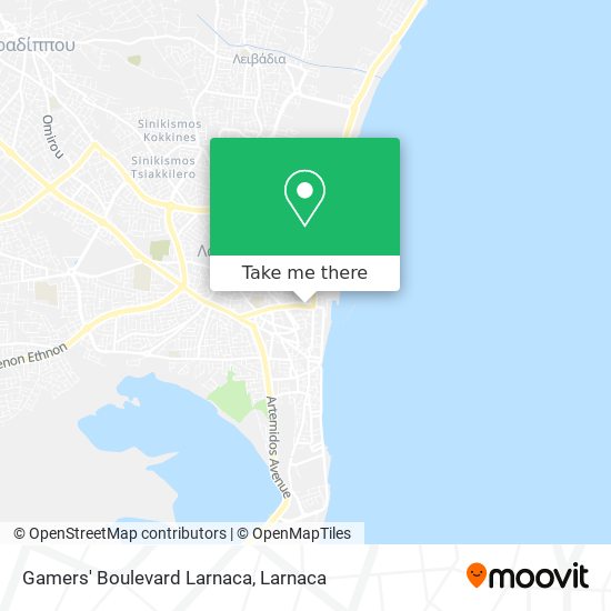 Gamers' Boulevard Larnaca map