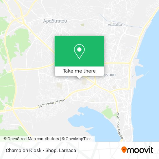 Champion Kiosk - Shop map