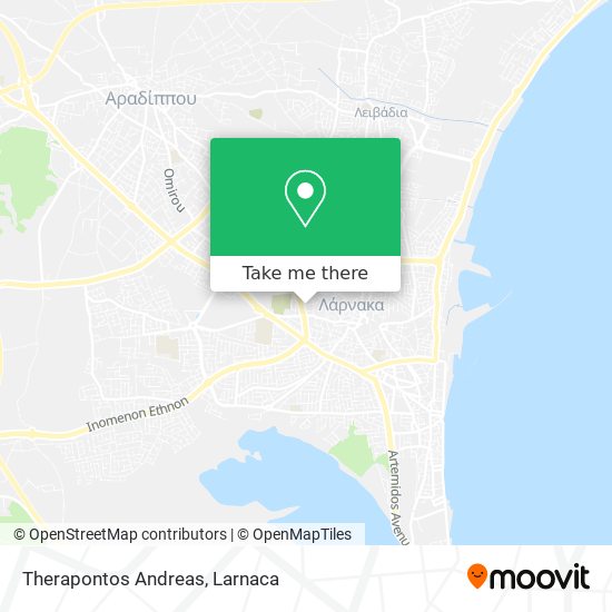 Therapontos Andreas map