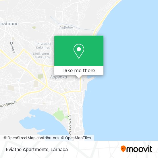Eviathe Apartments map