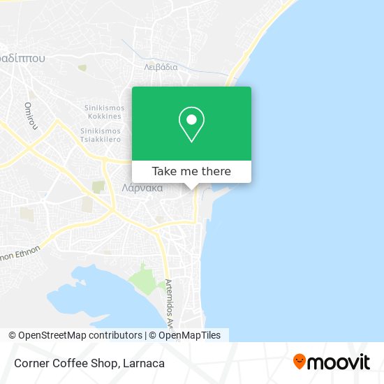 Corner Coffee Shop map