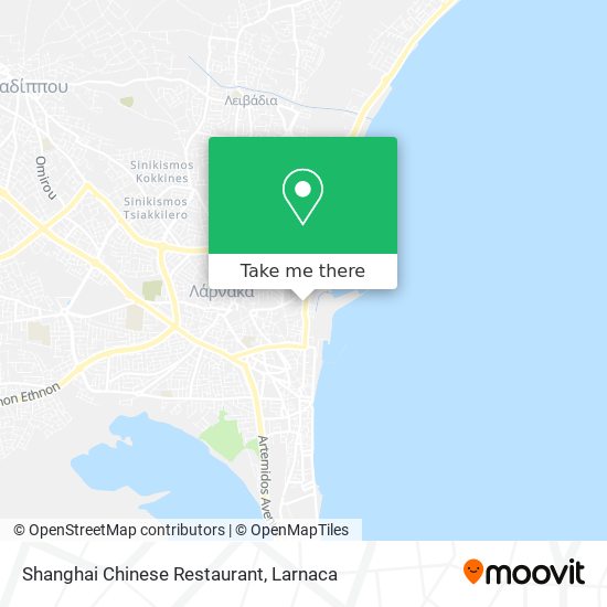 Shanghai Chinese Restaurant χάρτης