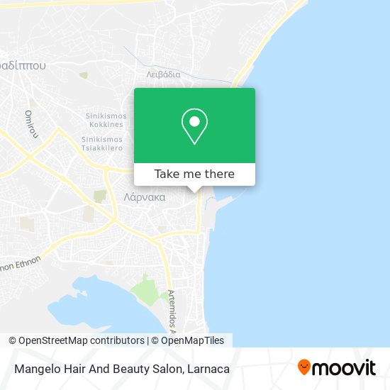 Mangelo Hair And Beauty Salon map