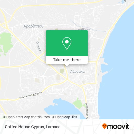 Coffee House Cyprus χάρτης
