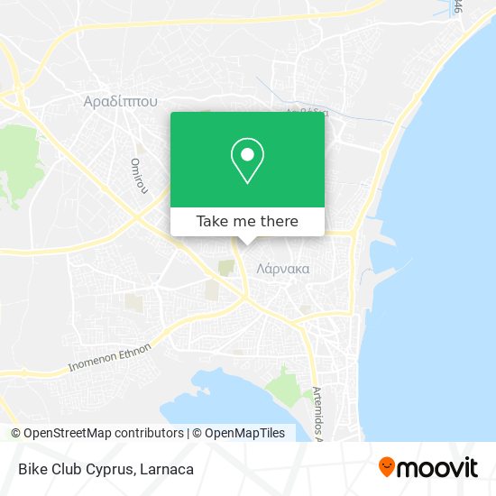 Bike Club Cyprus χάρτης