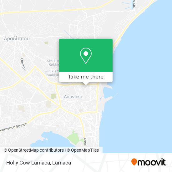 Holly Cow Larnaca χάρτης