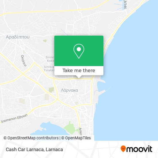 Cash Car Larnaca map
