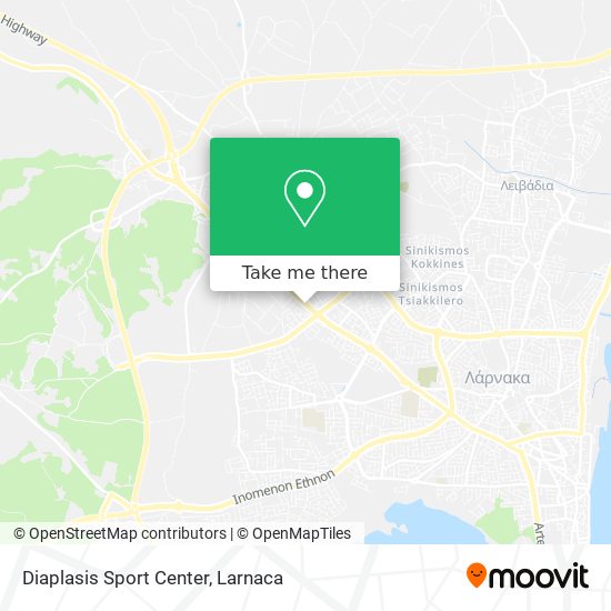 Diaplasis Sport Center χάρτης
