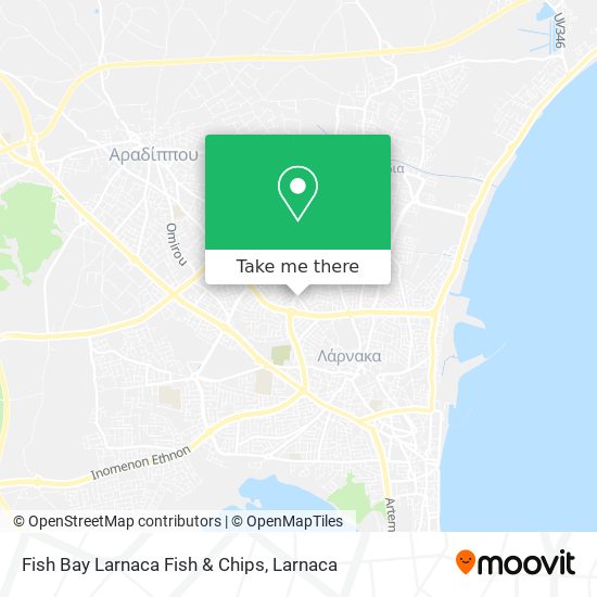 Fish Bay Larnaca Fish & Chips map
