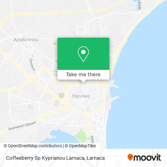 Coffeeberry Sp Kyprianou Larnaca χάρτης