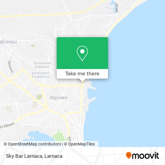 Sky Bar Larnaca χάρτης