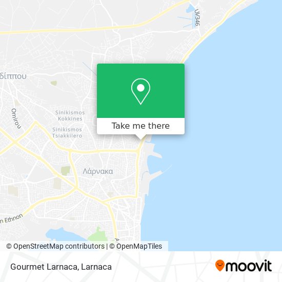 Gourmet Larnaca map