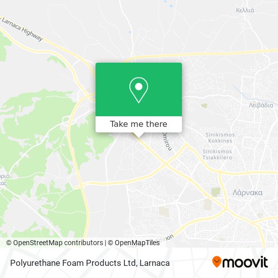 Polyurethane Foam Products Ltd map