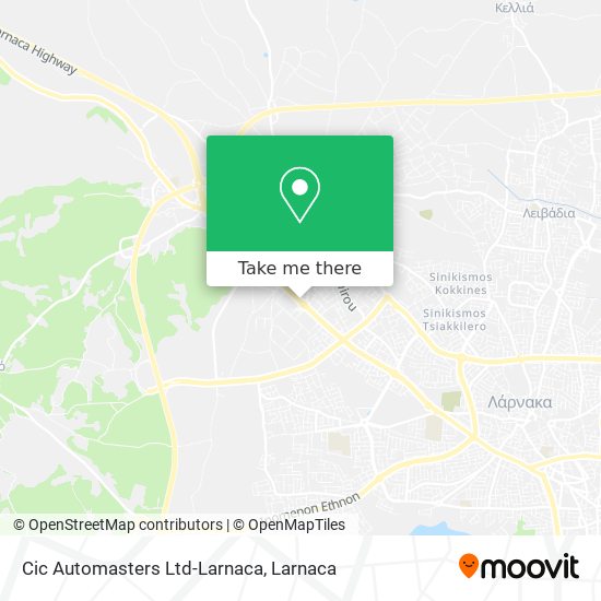 Cic Automasters Ltd-Larnaca χάρτης