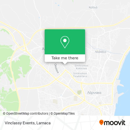 Vinclassy Events χάρτης