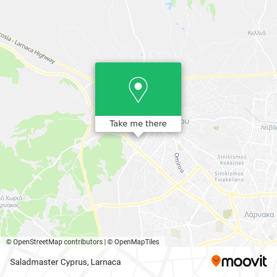 Saladmaster Cyprus map
