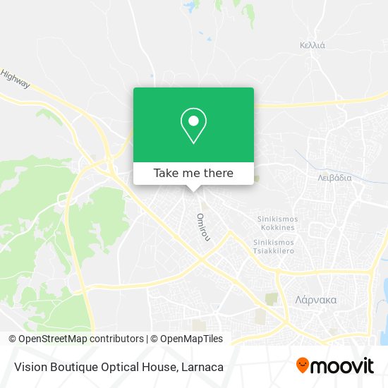 Vision Boutique Optical House map