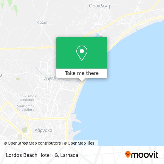 Lordos Beach Hotel - G χάρτης