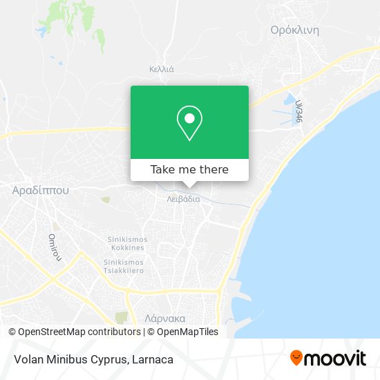 Volan Minibus Cyprus χάρτης